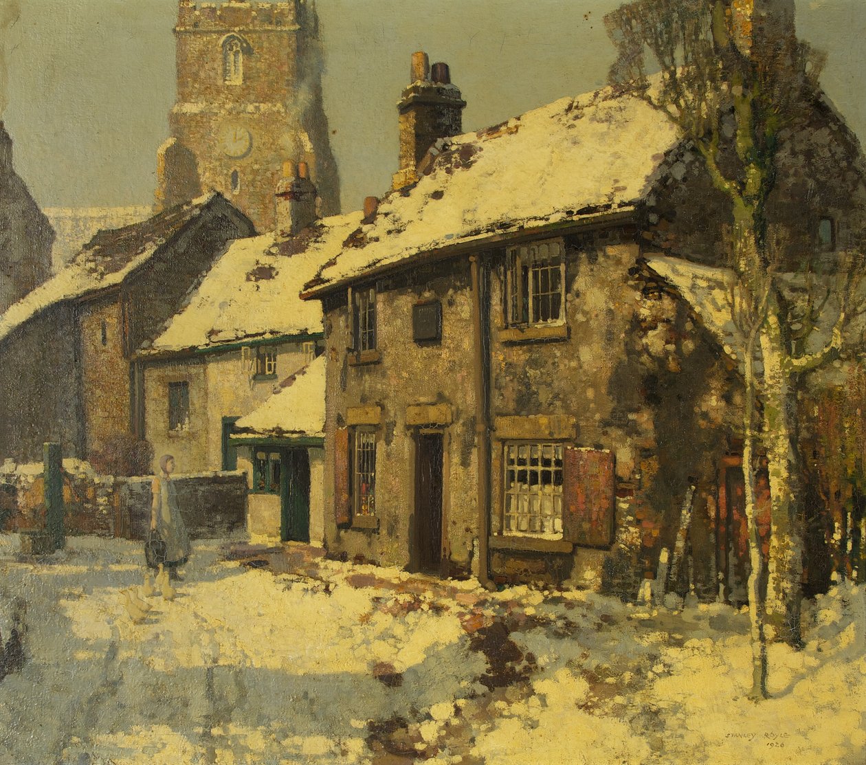 Village Street, Winter od Stanley Lloyd