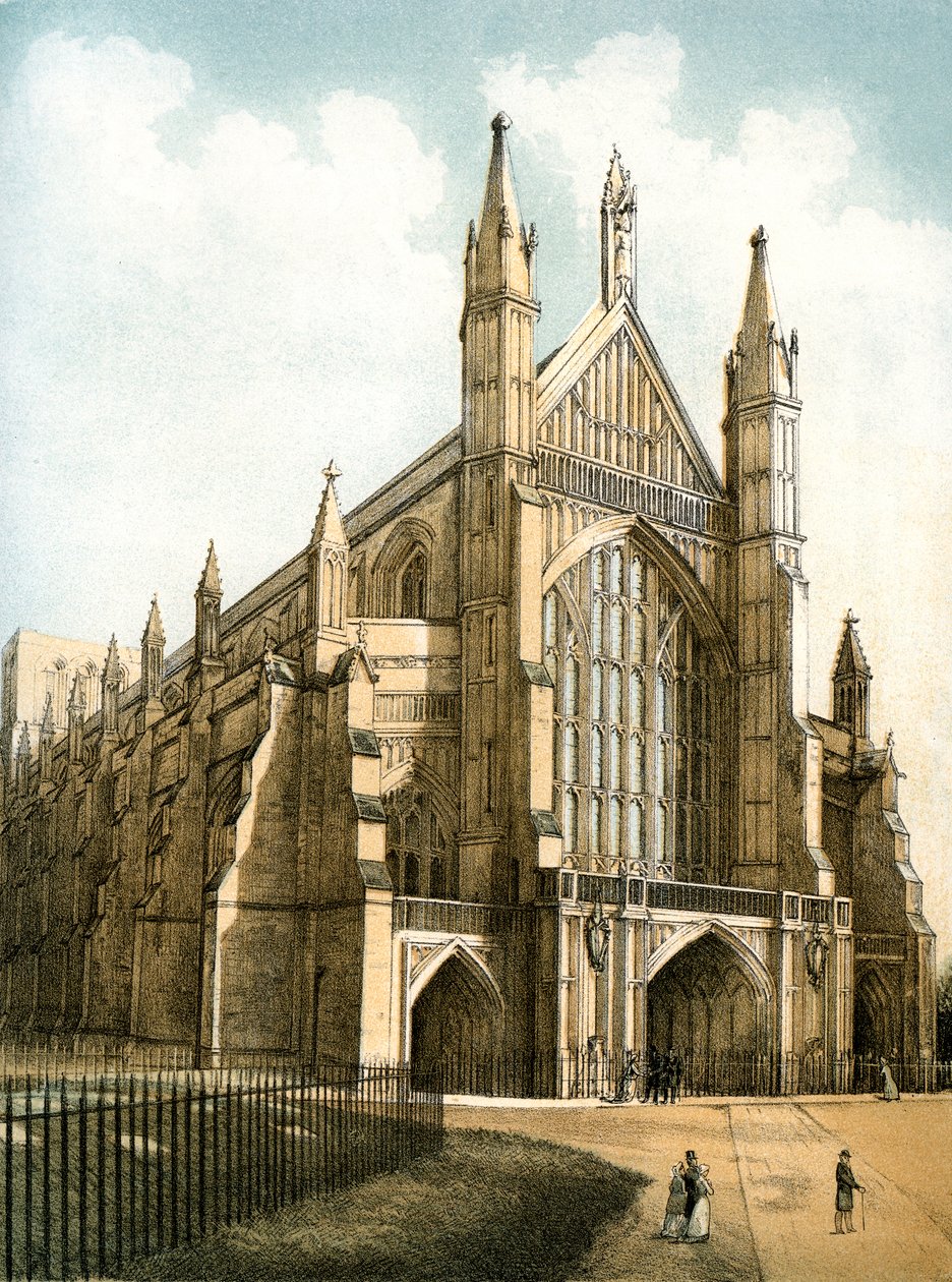 Winchesterská katedrála, Hampshire, c1870 od Stannard and Son
