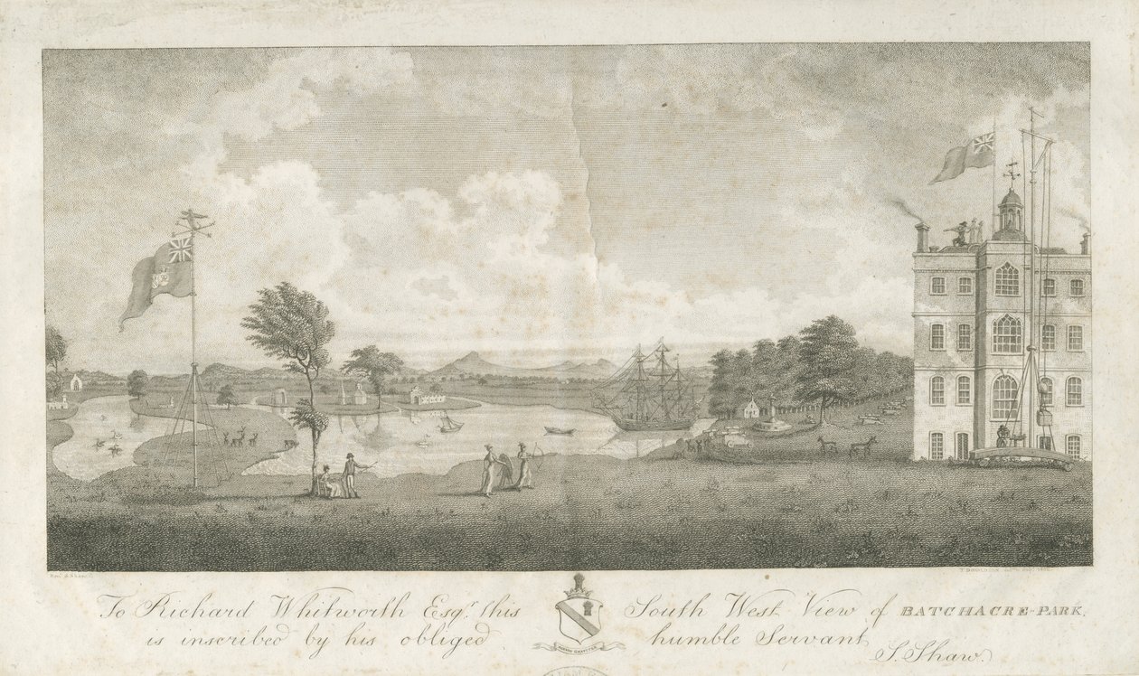 Batchacre Park House: rytina od Stebbing Shaw