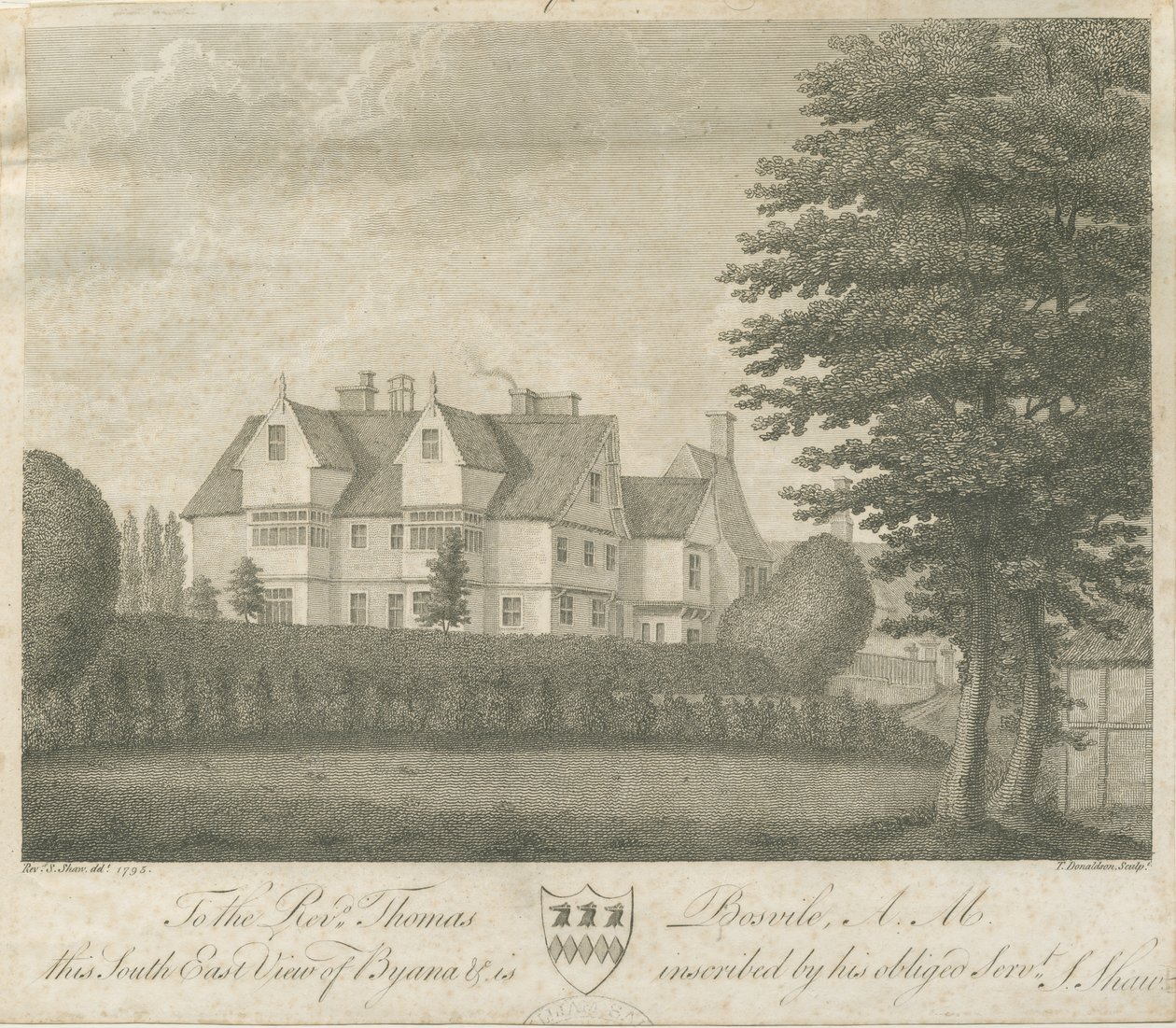 Eccleshall - Biana Hall: rytina od Stebbing Shaw