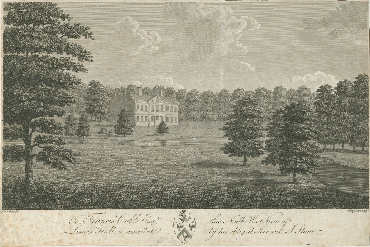 Lysways Hall: rytina, nd [1762-1802] (tisk) od Stebbing Shaw