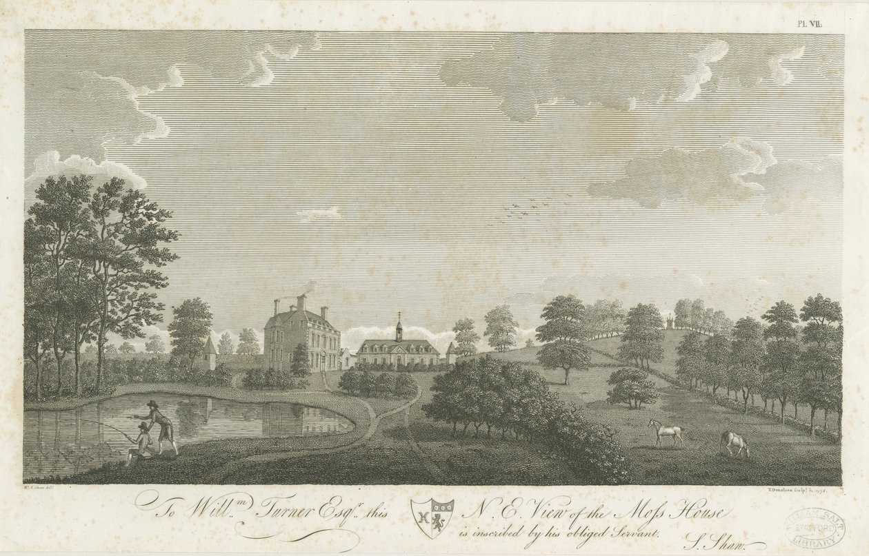 Moss House (Shenstone): rytina od Stebbing Shaw