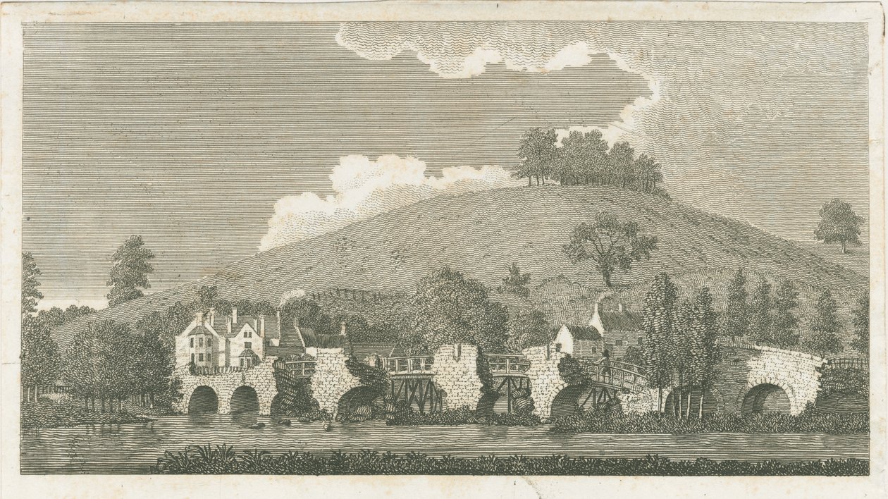Wolseley Bridge: rytina, 1802 od Stebbing Shaw