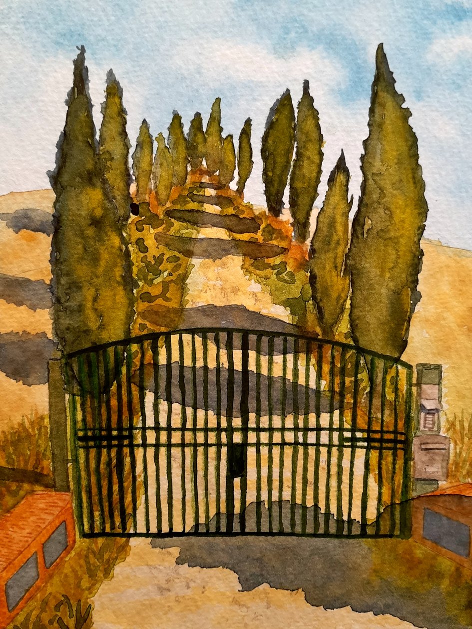 Toskánsko - Asciano od Steegs Art Karin