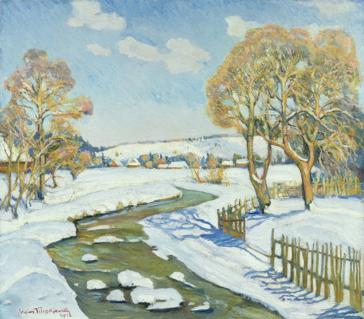Slunečný den v Poroninu, 1917 od Stefan Filipowicz
