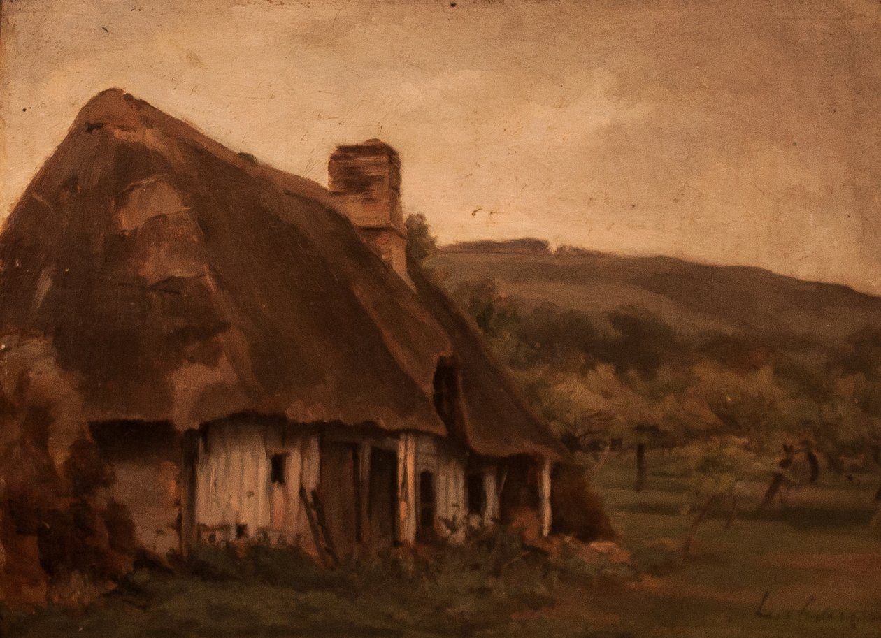 Kunyho a domboldalonnAngličtina: Cottage_on_the_Hillsiden od Stefan Luchian