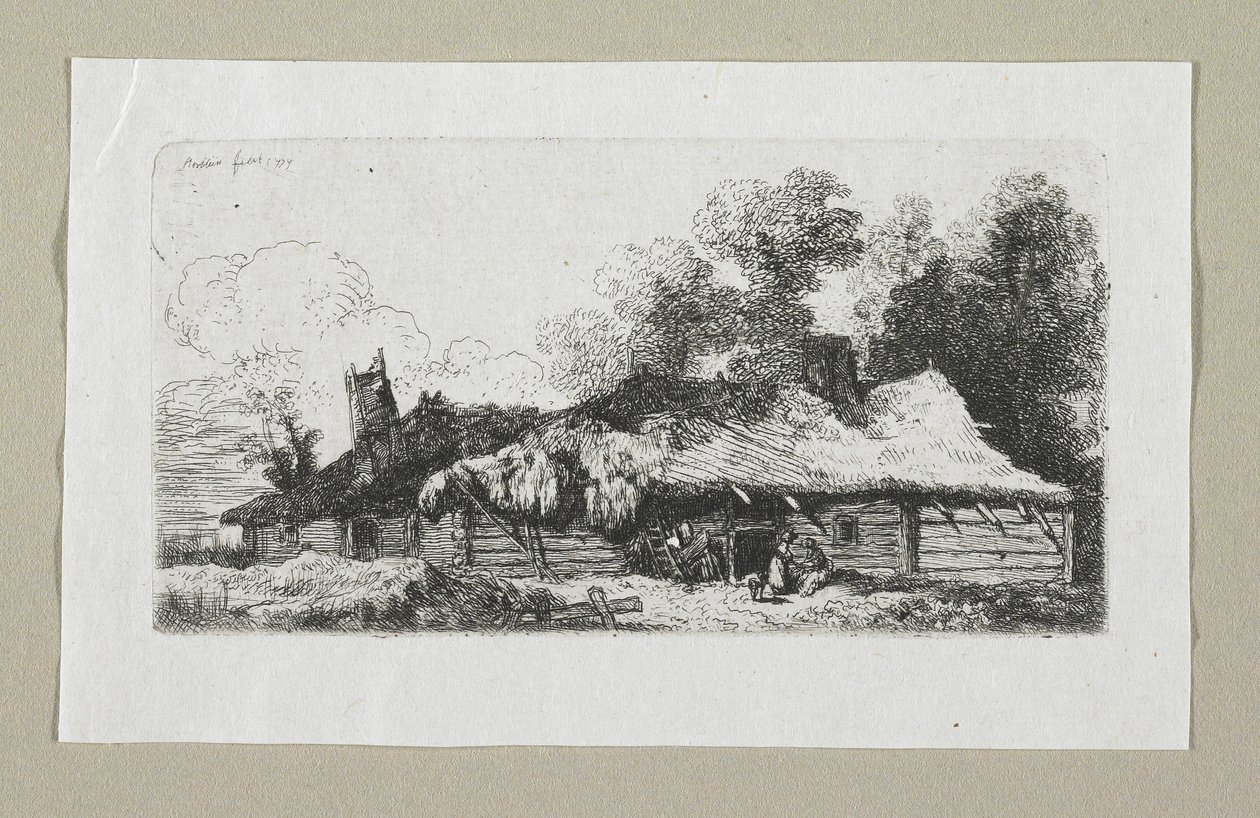 Krajina s polskou farmou od Stefan Juliusz Norblin de la Gourdaine