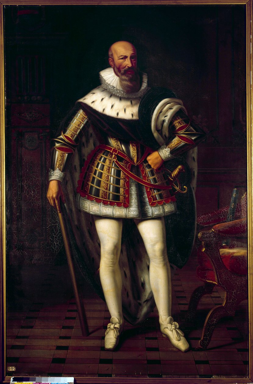 Celovečerní portrét Maxmiliána de Bethune, markýze de Rosny, vévody ze Sully (1559-1641) Malba Sebastiena Louise Norblina de la Gourdaine (1796-1884) od Stefan Juliusz Norblin de la Gourdaine