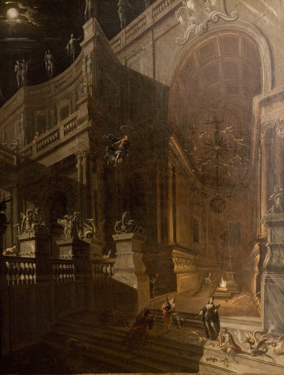 Architektonická fantazie s figurami od Stefano Orlandi