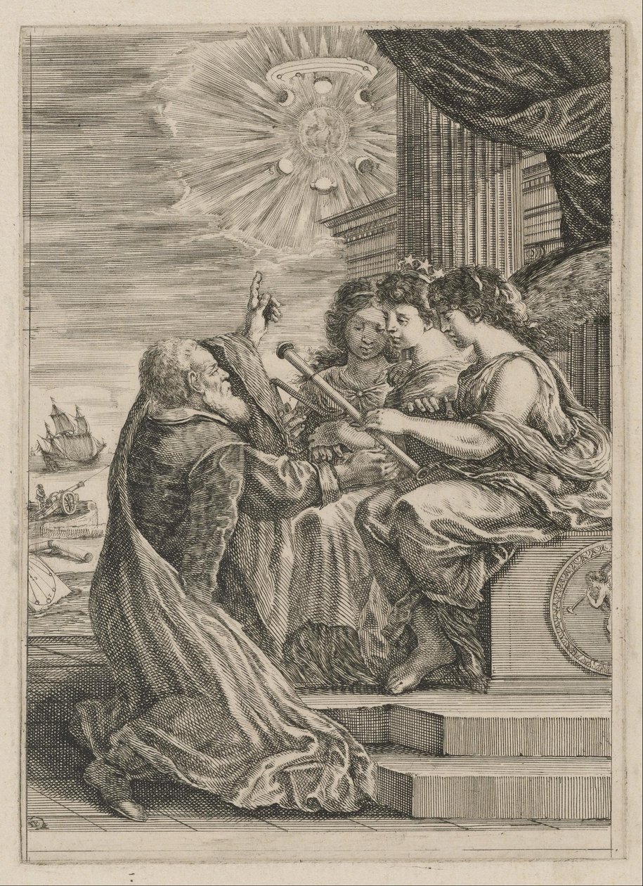 Průčelí pro Opere de Galileo Galilei od Stefano della Bella