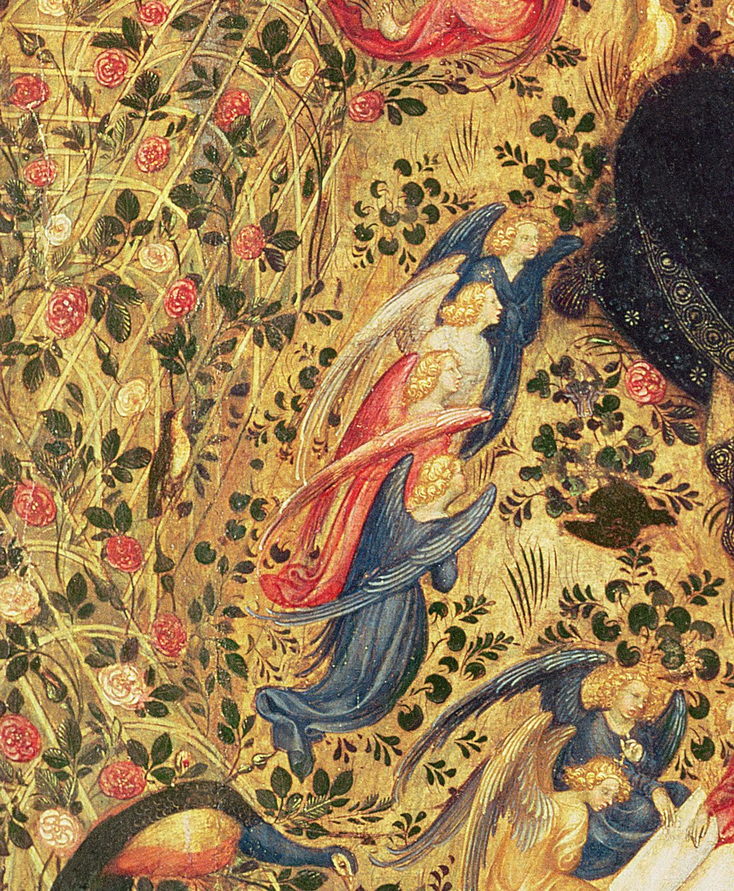 Madonna s růžovým keřem (detail 222453) od Stefano di Giovanni da Verona