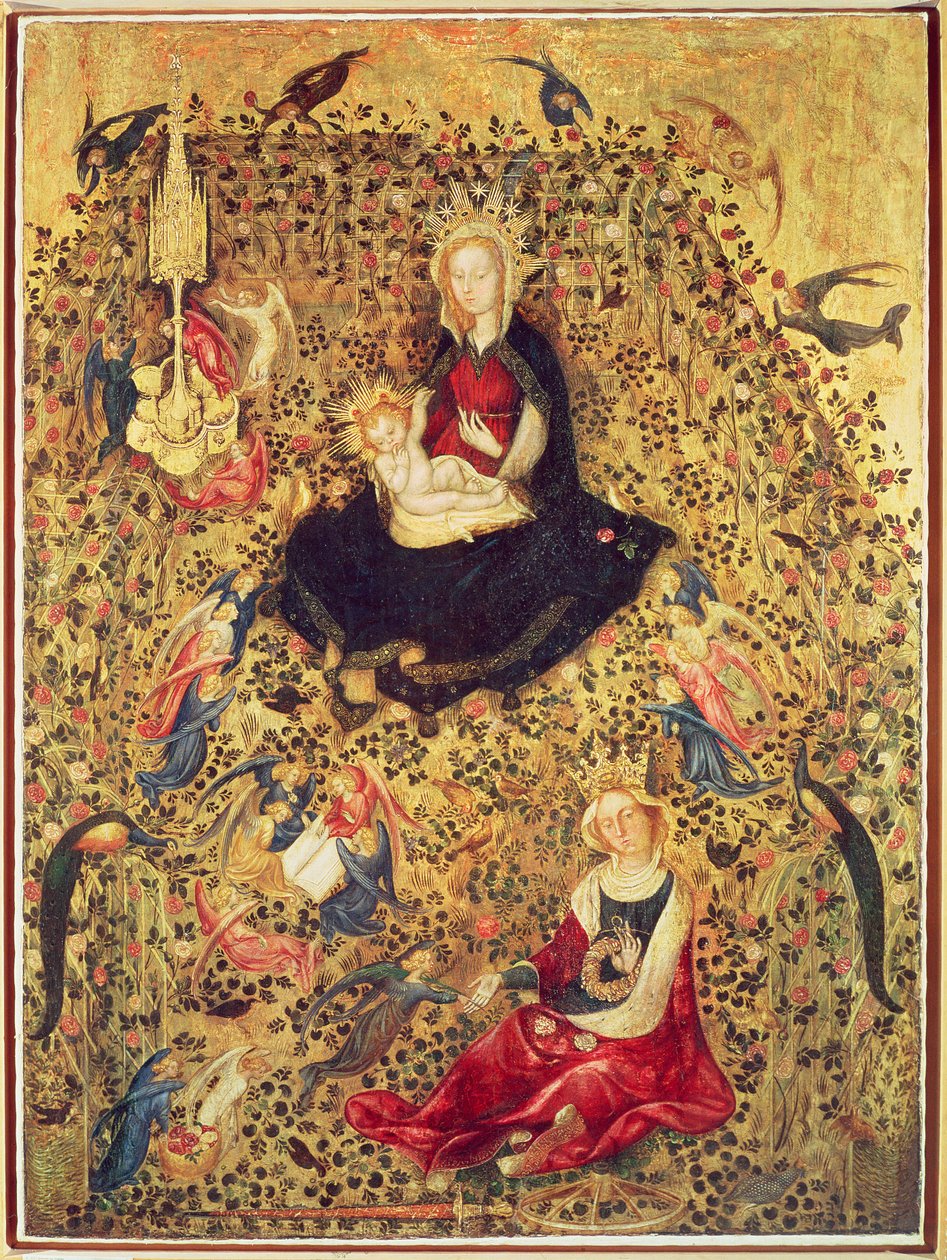 Madonna s růžovým keřem od Stefano di Giovanni da Verona