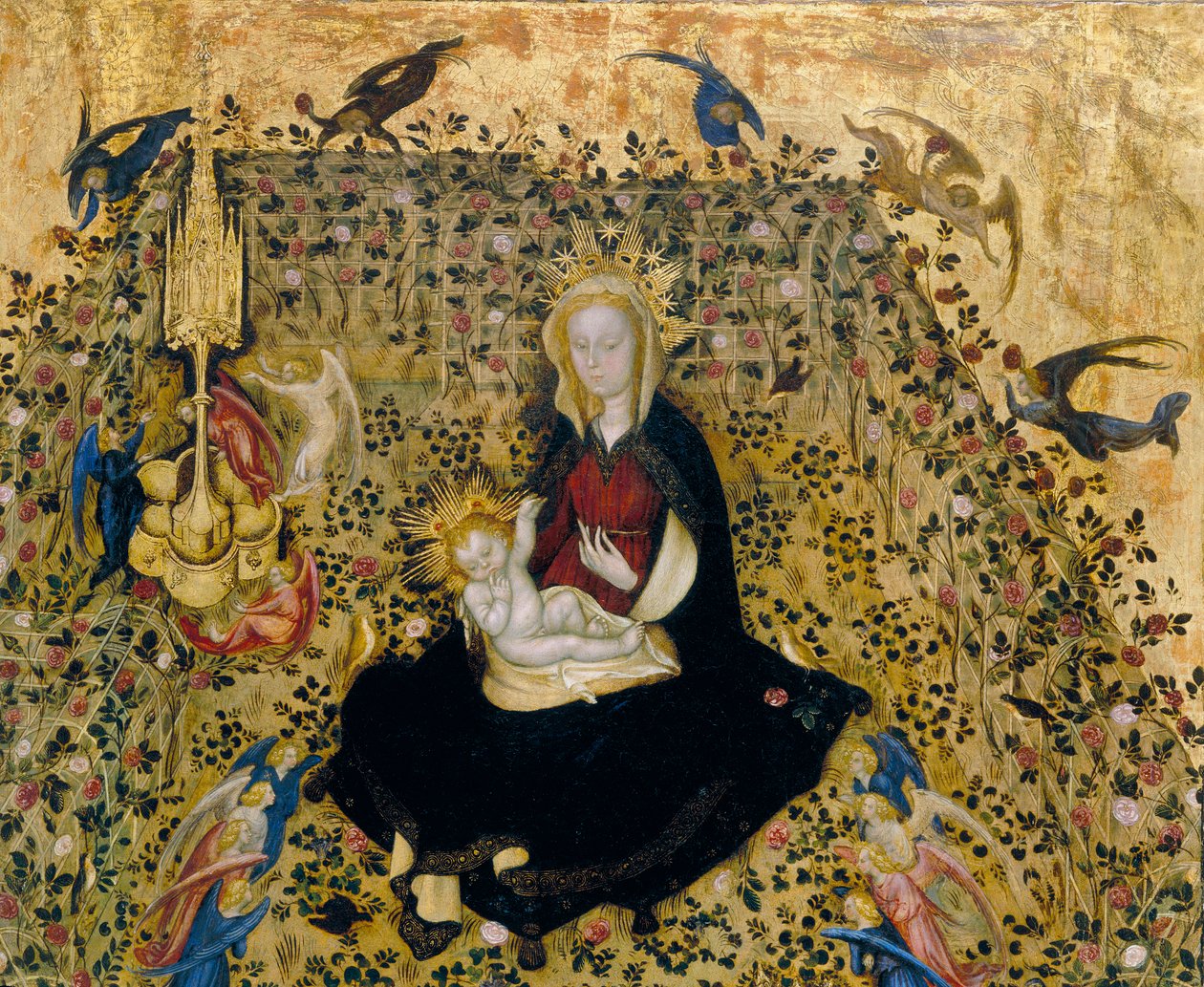 Madonna del Roseto, detail, c.1394-1438 od Stefano di Giovanni da Verona