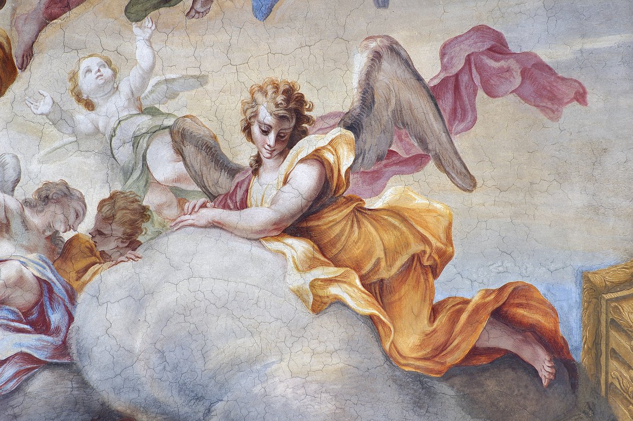 Anděl, detail ze Slávy svatého Jana Křtitele od Stefano Maria Legnani