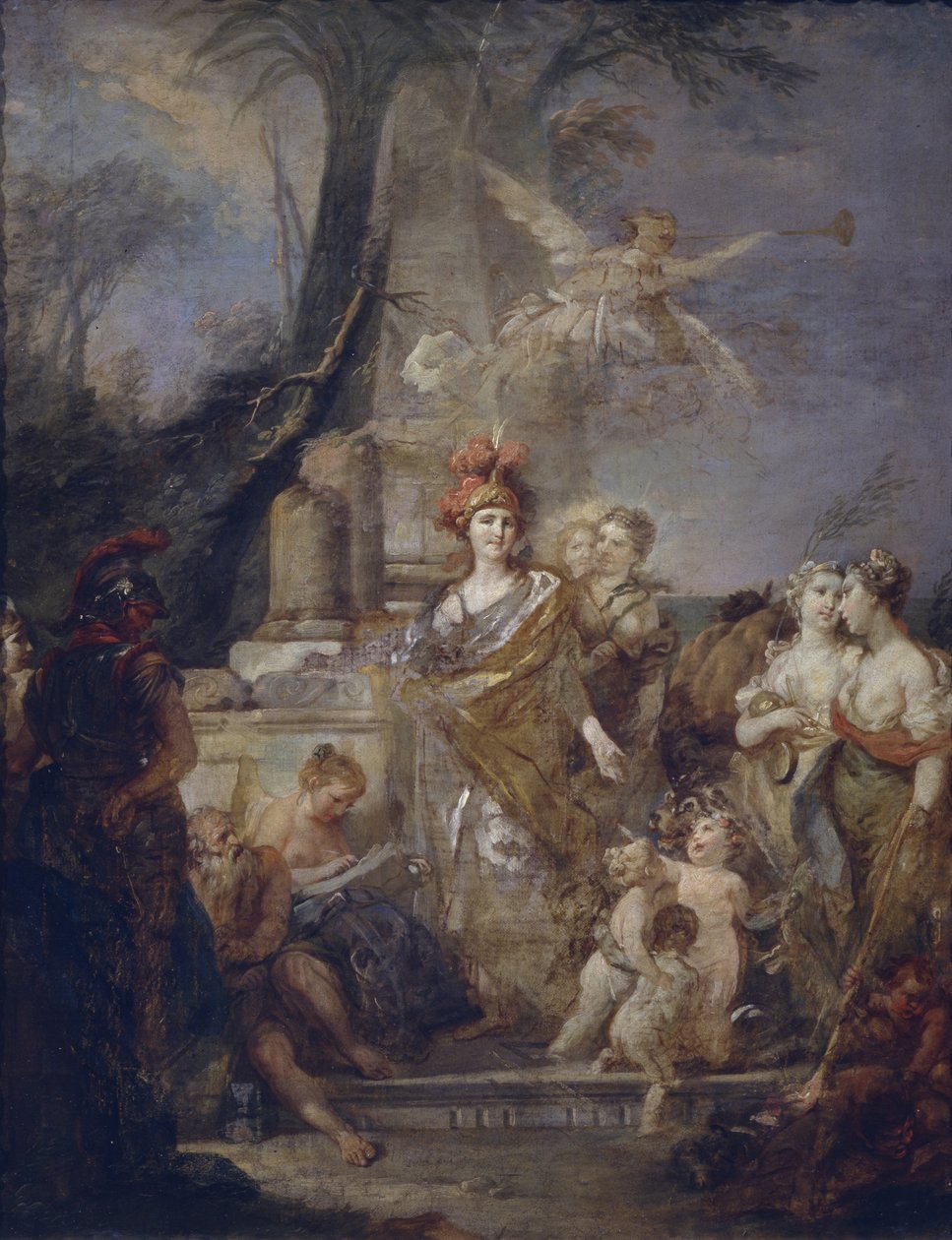 Catherine II jako Minerva v Kruhu múz od Stefano Torelli