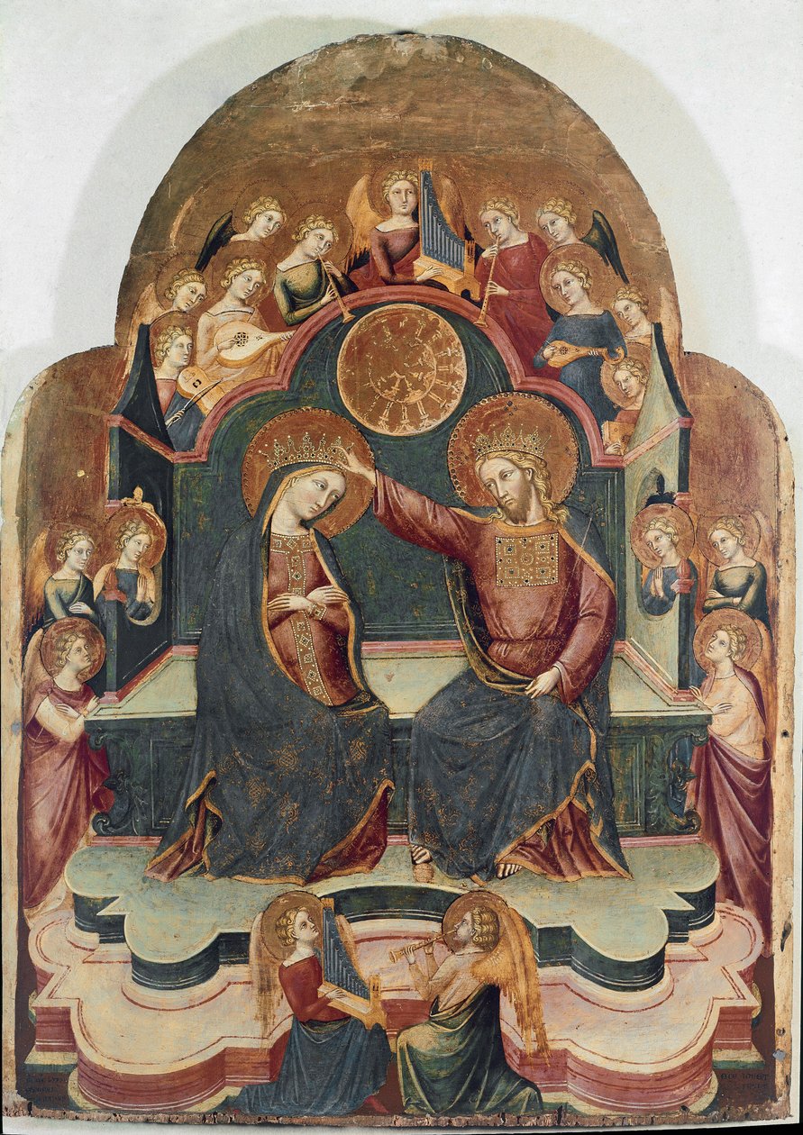 Obraz Korunovace Panny Marie od Stefana da Sant"Agnese od Stefano Veneziano