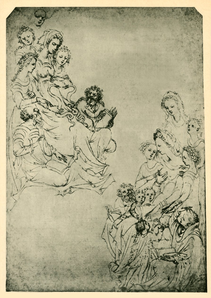 Alegorie svobodných umění: logika a gramatika, počátek 15. století, 1943. od Stefano da Verona