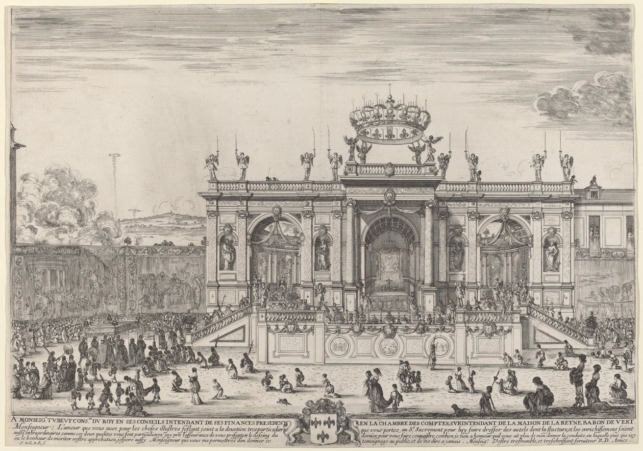 Oltář na Den Božího Těla, pravděpodobně 1648. od Stefano della Bella