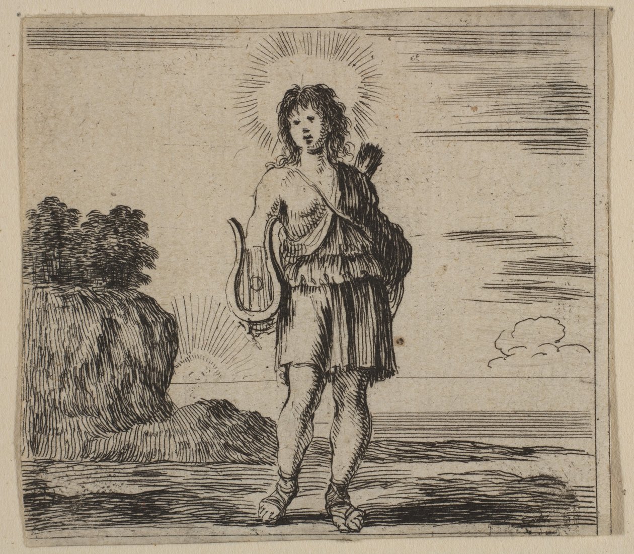 Apollo, z Game of Mythology Game of Mythology, 1644. od Stefano della Bella