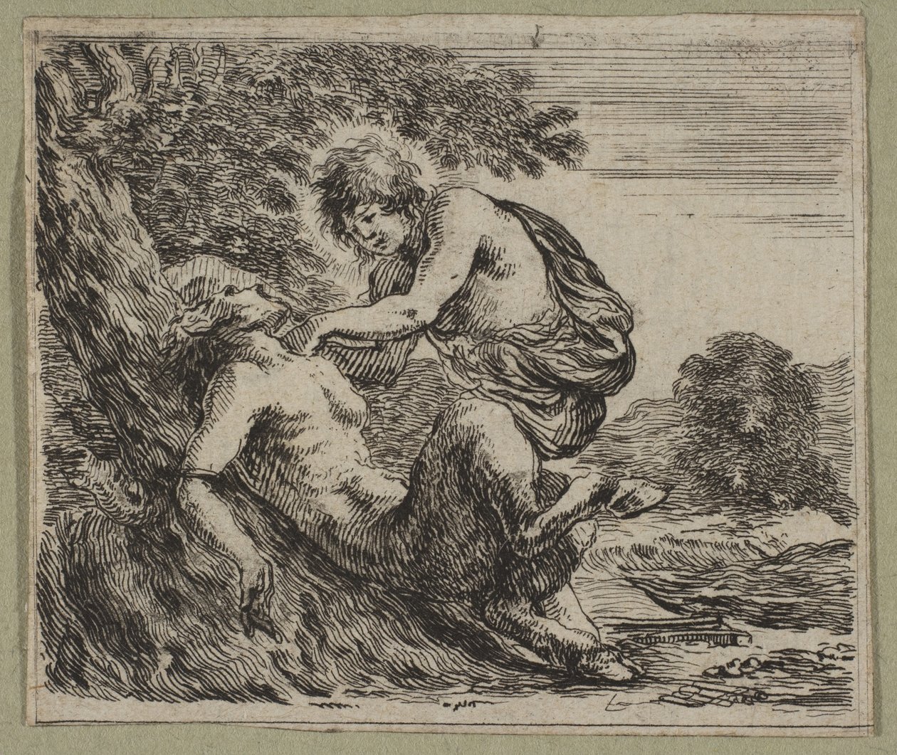 Apollo a Marsyas, 1644. od Stefano della Bella