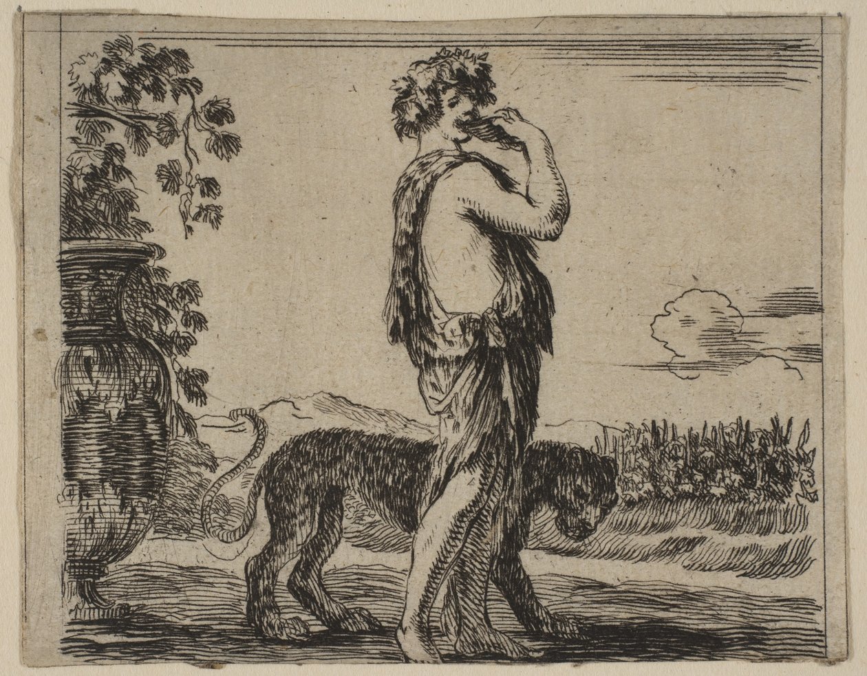 Bacchus, z Game of Mythology Game of Mythology, 1644. od Stefano della Bella
