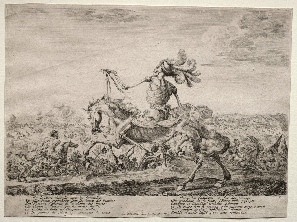 Smrt na bitevním poli, 1646-1647. od Stefano della Bella