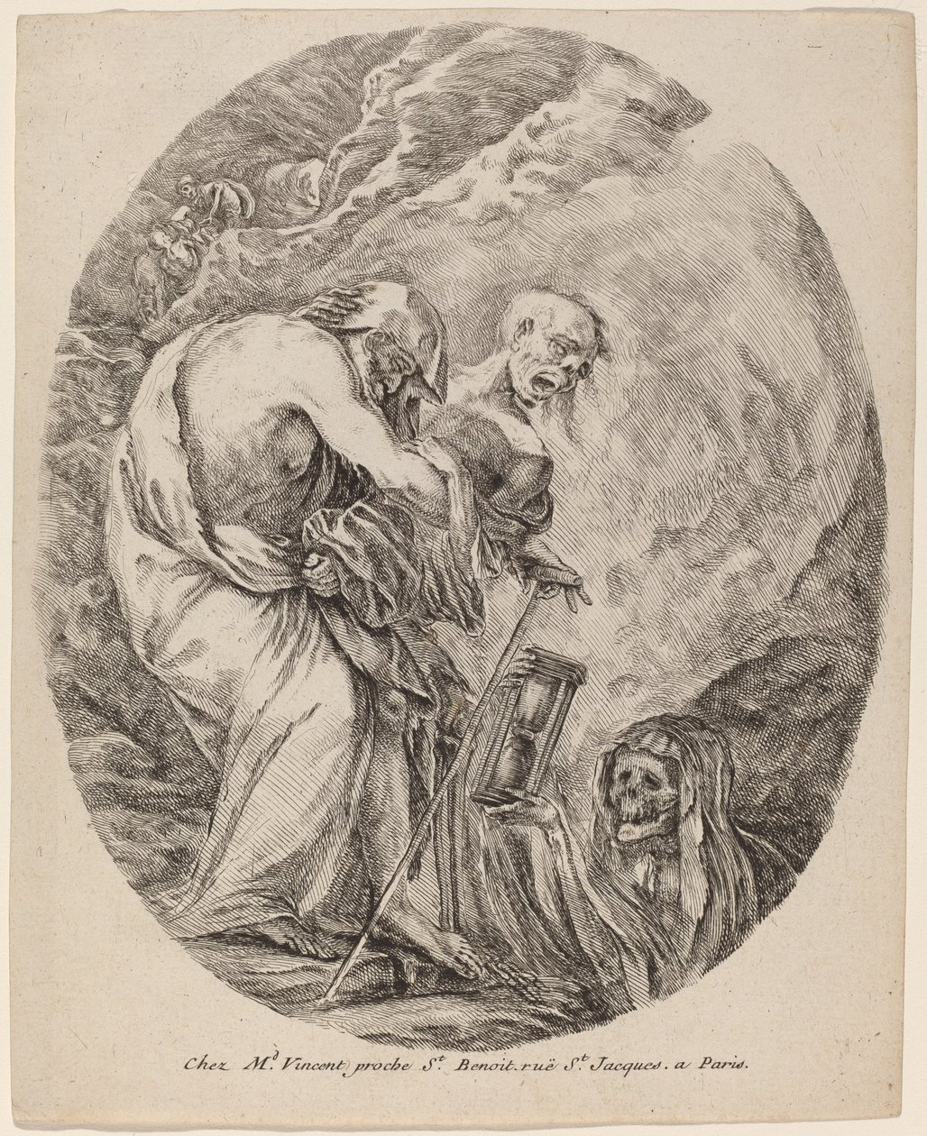 Smrt se starým mužem, pravděpodobně 1648. od Stefano della Bella