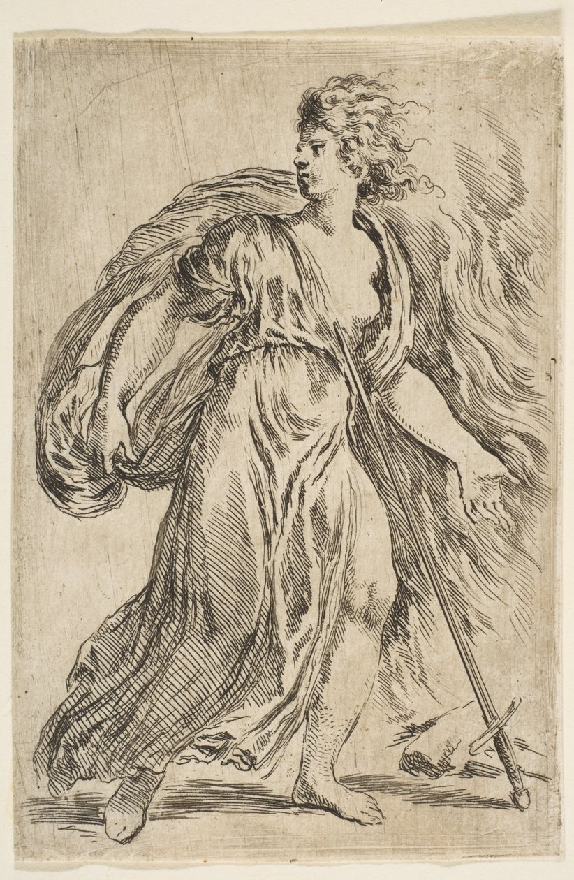 Dido Killing Herself, ca. 1660. od Stefano della Bella
