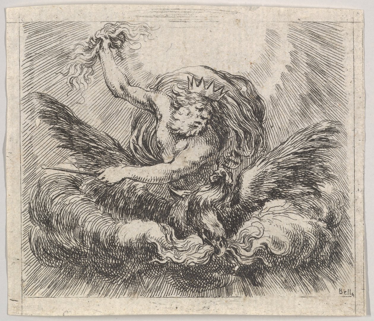 Jupiter, z Game of Mythology Game of Mythology, 1644. od Stefano della Bella