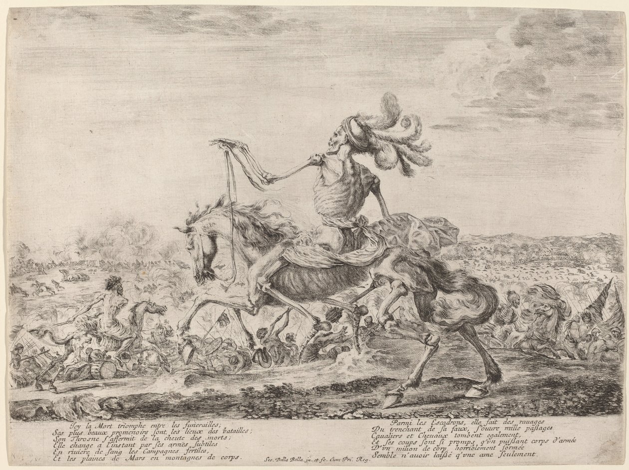 Smrt na bitevním poli, 1648. od Stefano della Bella