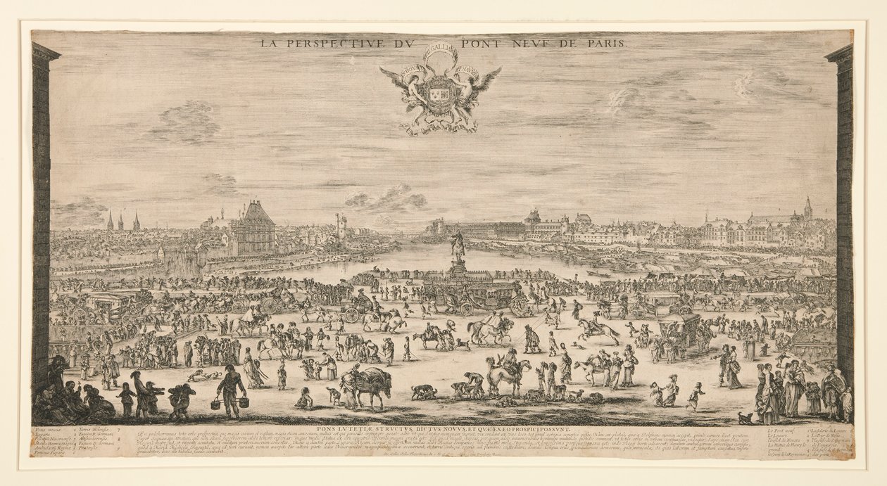 Pont Neuf, Paříž od Stefano della Bella