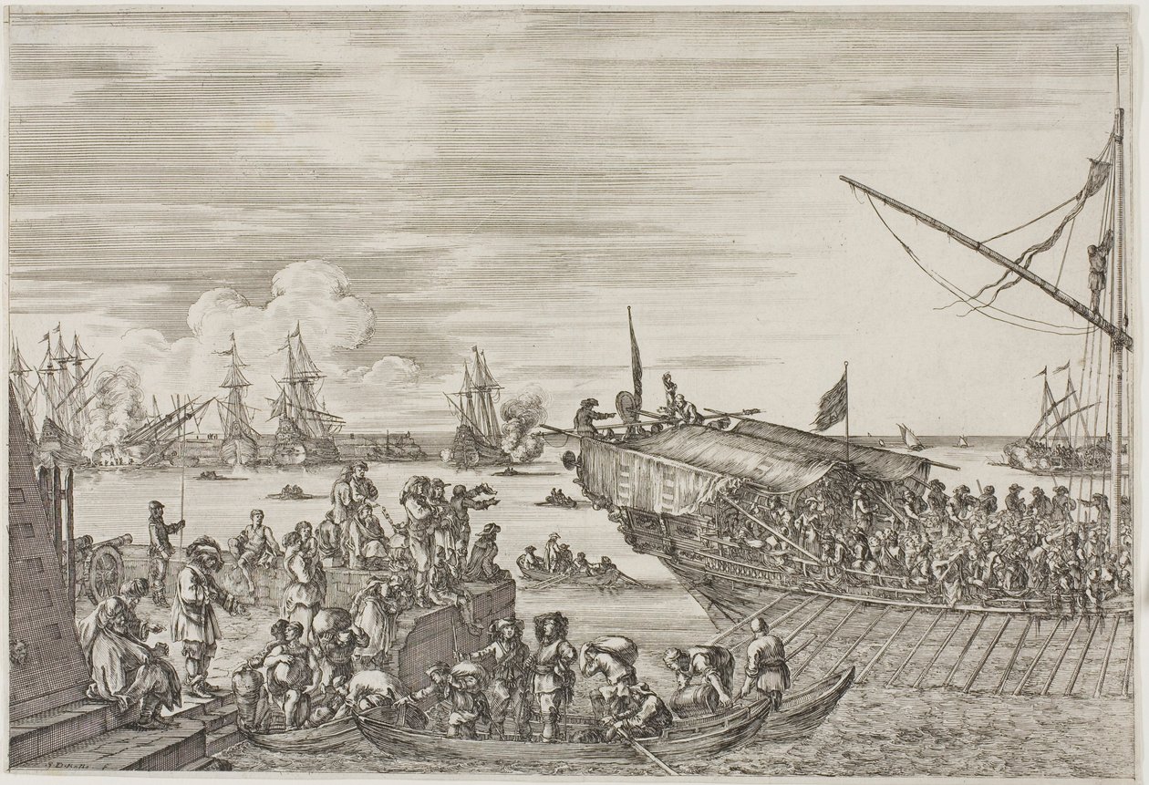 Odjezd galéry od Stefano della Bella