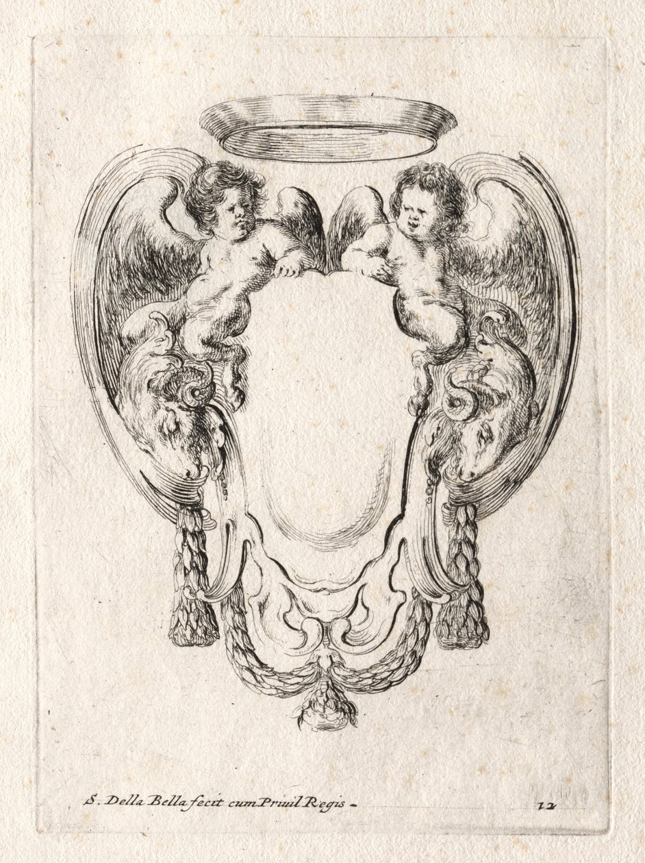Nový model pro kartuši, 1647. od Stefano della Bella