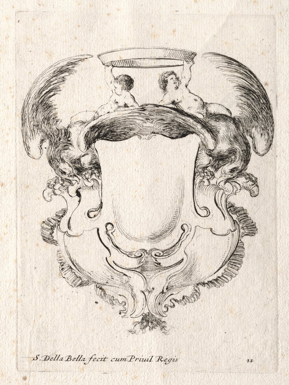 Nový model pro kartuši, 1647. od Stefano della Bella