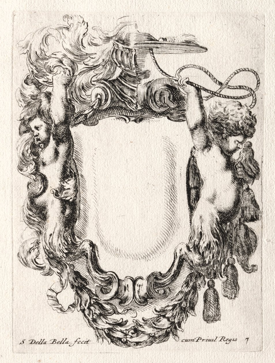 Nový model pro kartuši, 1647. od Stefano della Bella