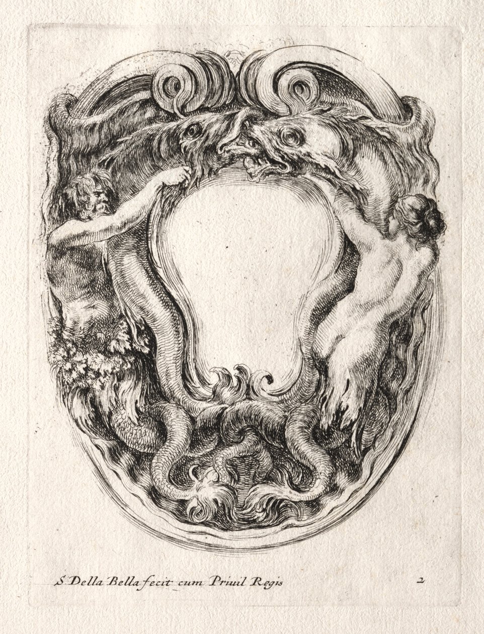 Nový model pro kartuši, 1647. od Stefano della Bella