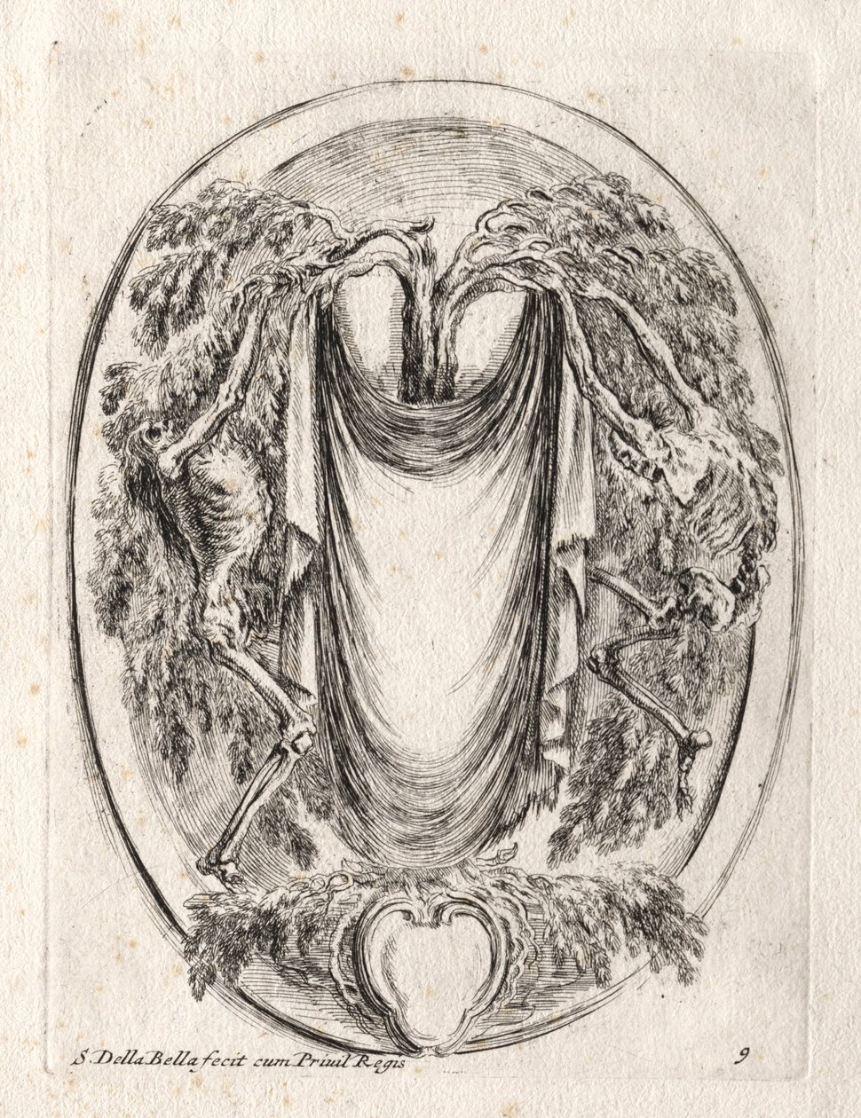 Nový model pro kartuši, 1647. od Stefano della Bella