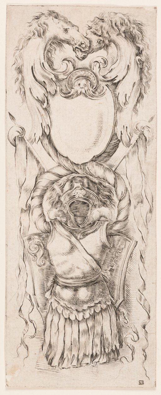 Ornamenty nebo grotesky (Grotesque Ornament) od Stefano della Bella