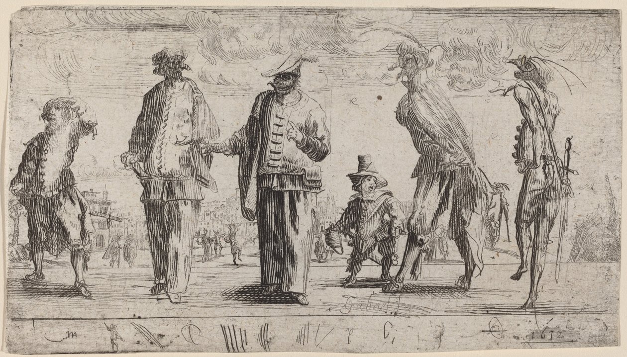 Pantaloons, 1632. od Stefano della Bella