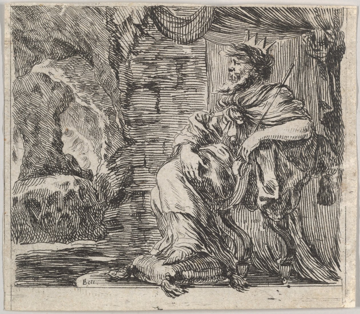 Pluto, z Game of Mythology Game of Mythology, 1644. od Stefano della Bella