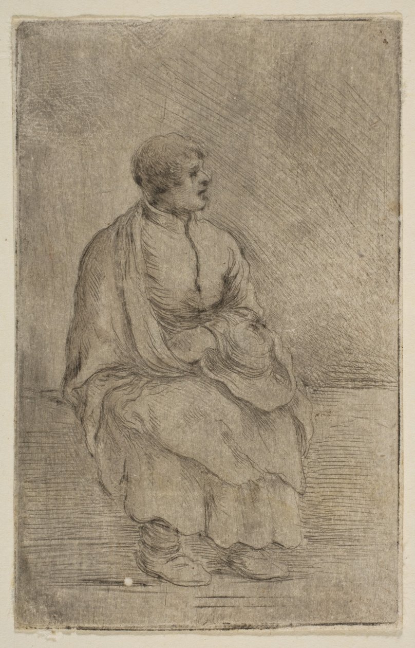 Sedící církevní, ca. 1662. od Stefano della Bella