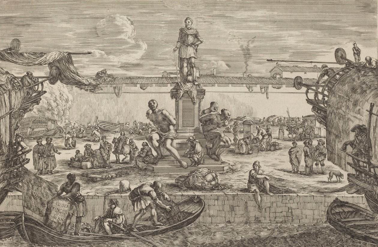 Socha Ferdinanda I., pravděpodobně ca. 16541655. od Stefano della Bella