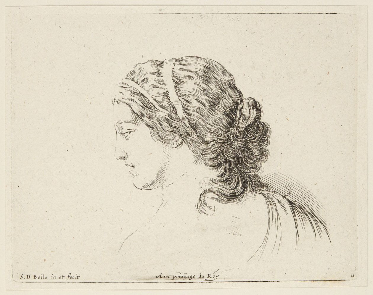 Studie (I principii del disegno, 11) od Stefano della Bella