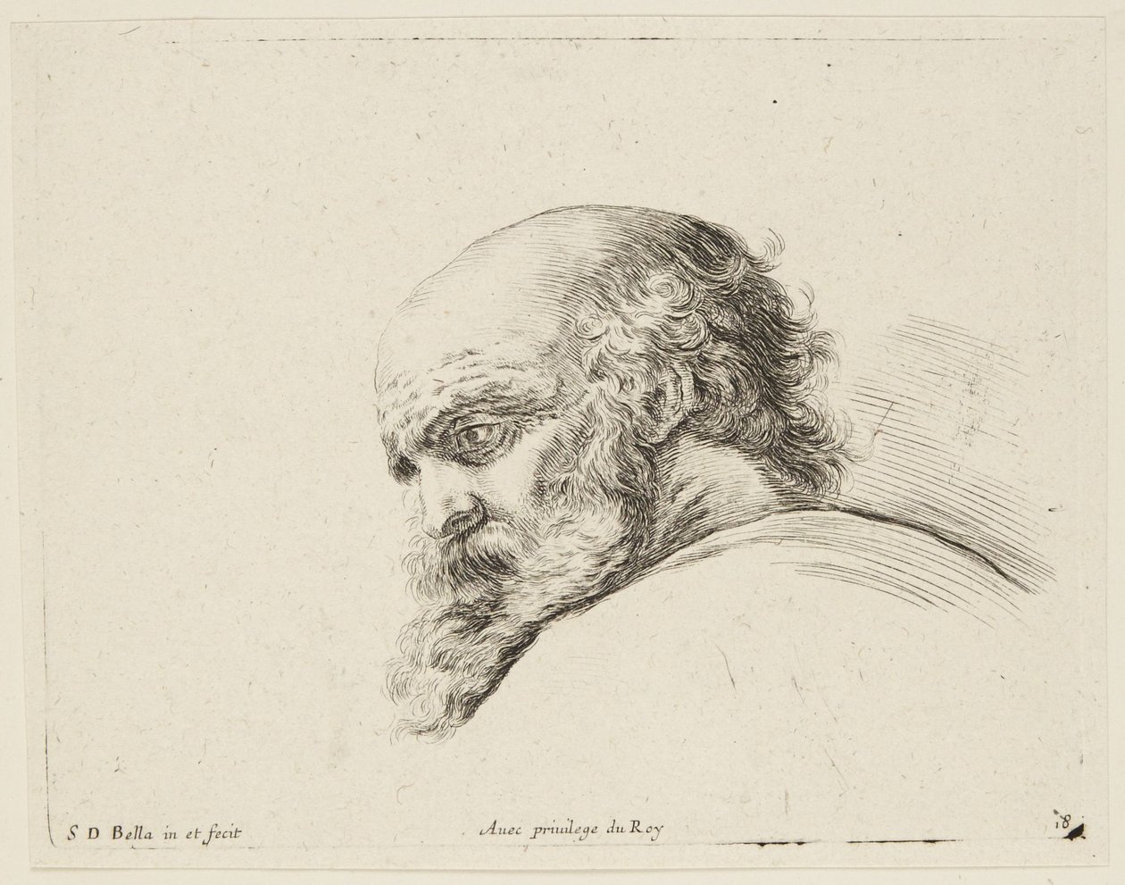 Studie (I principii del disegno, 18) od Stefano della Bella