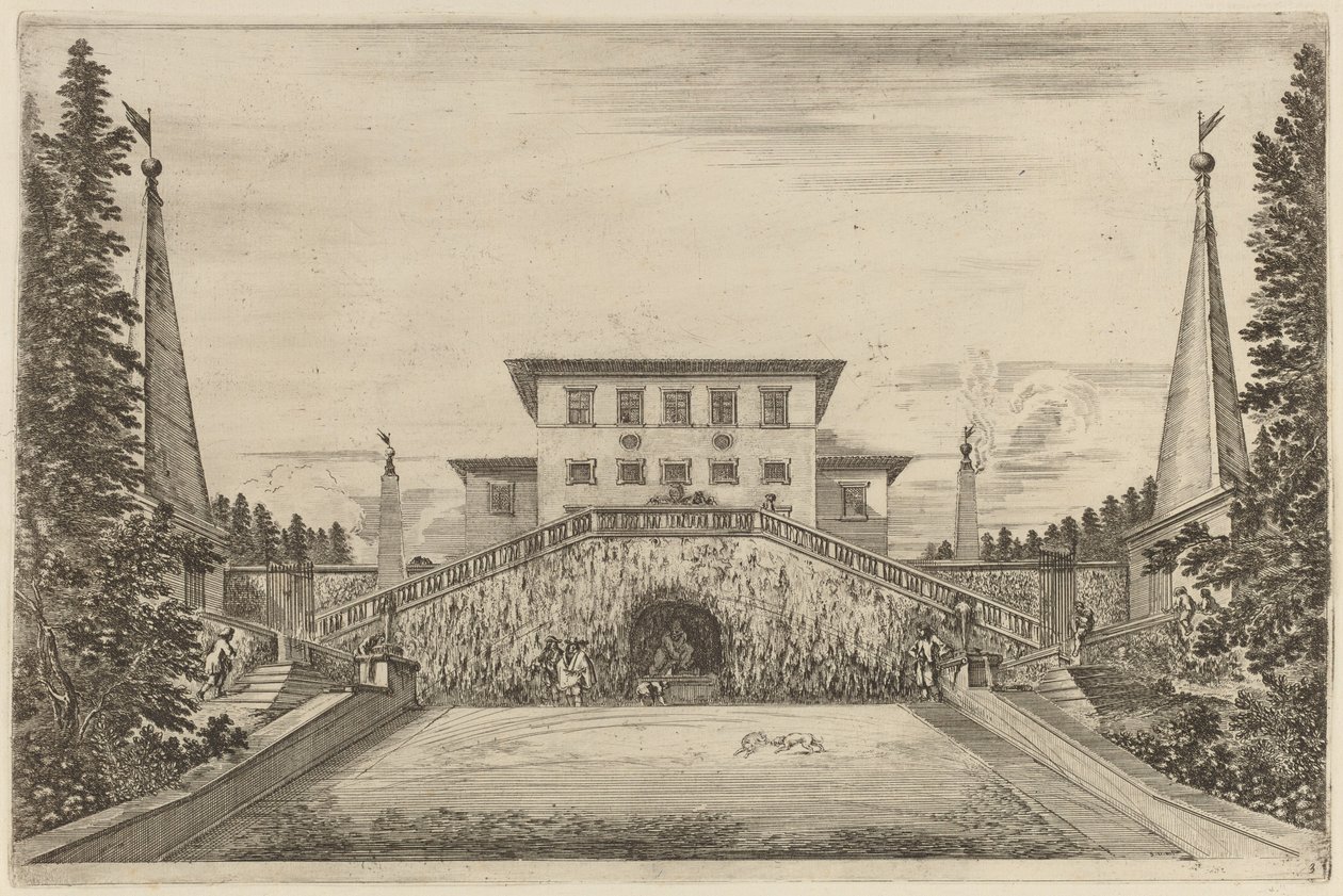 The Great Stair-Case, pravděpodobně 1653. od Stefano della Bella