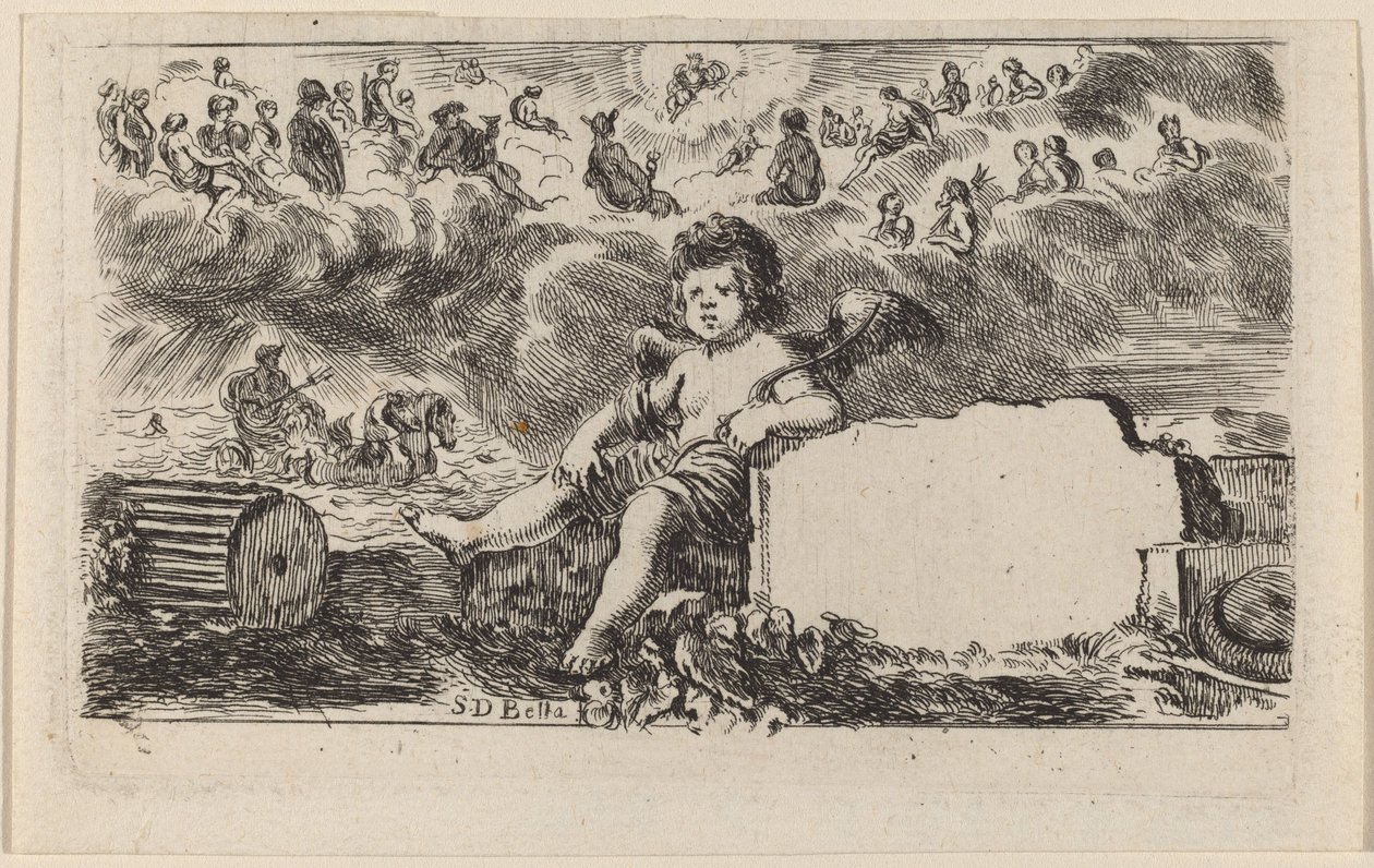 Titulní strana hry Mytologie, 1644. od Stefano della Bella