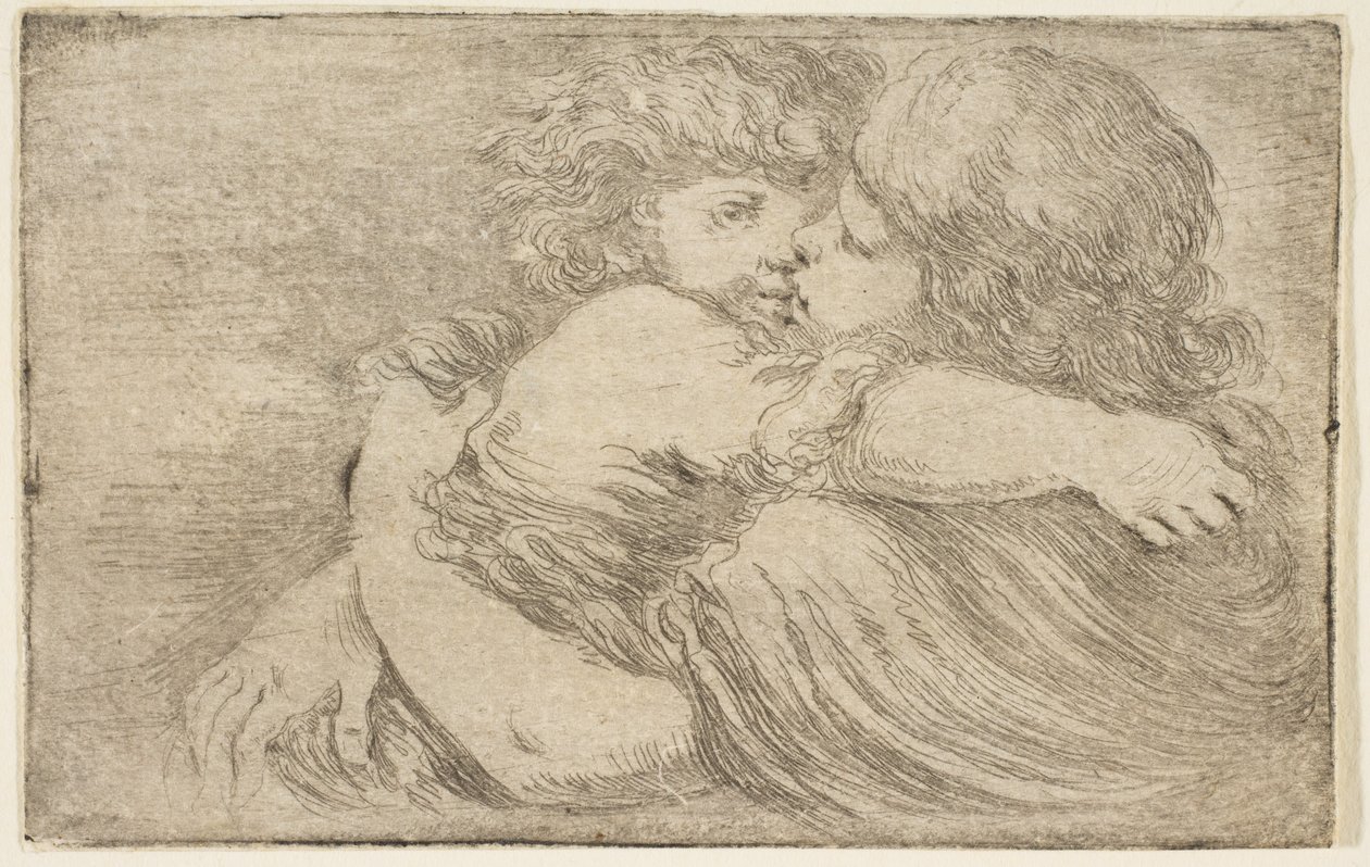 Objetí dvou dětí, ca. 1662. od Stefano della Bella
