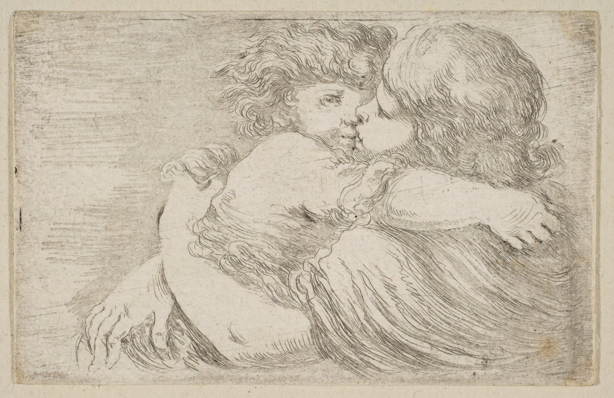 Objetí dvou dětí, ca. 1662. od Stefano della Bella