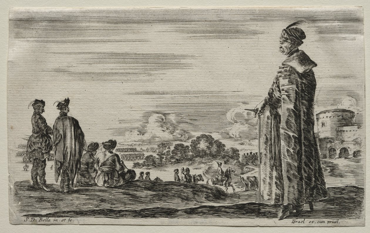 Různé postavy a krajiny: Skupina polských gentlemanů, 1649. od Stefano della Bella