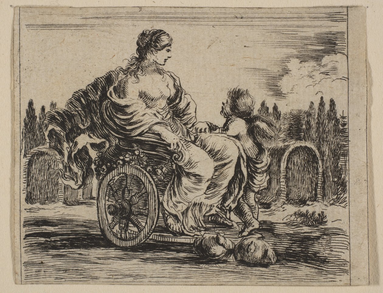 Venuše, z Game of Mythology Game of Mythology, 1644. od Stefano della Bella